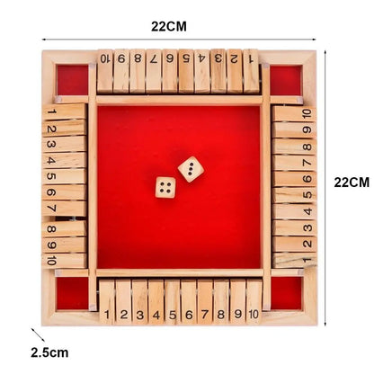 Shut the Box- Dice Board Game