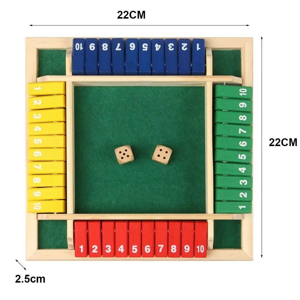 Shut the Box- Dice Board Game